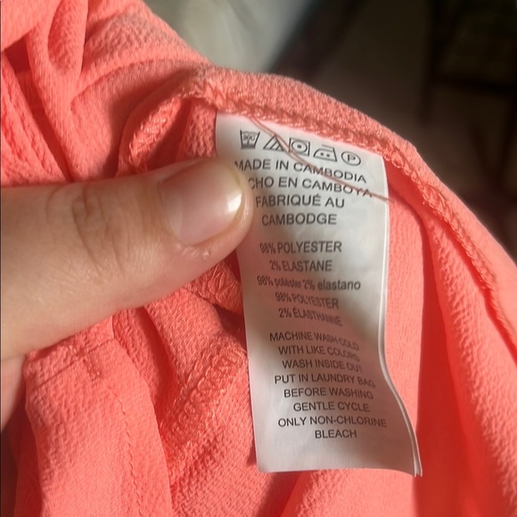 Michael Kors Pink Long Sleeve Zipper Down Blouse - Picture 8 of 8